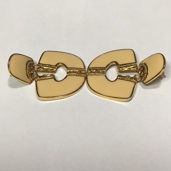 Vintage Signed Edgar Berebi Enamel Earrings *EUC* - Picture 6 of 8